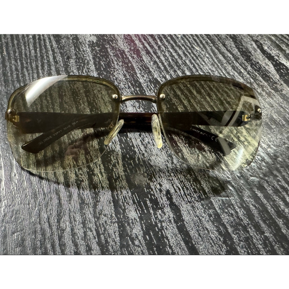 🔥😎GUCCI GG AUTHENTIC Brown Gradient Havana Tortoise Shell Rimless aviator Sung - Picture 2 of 8